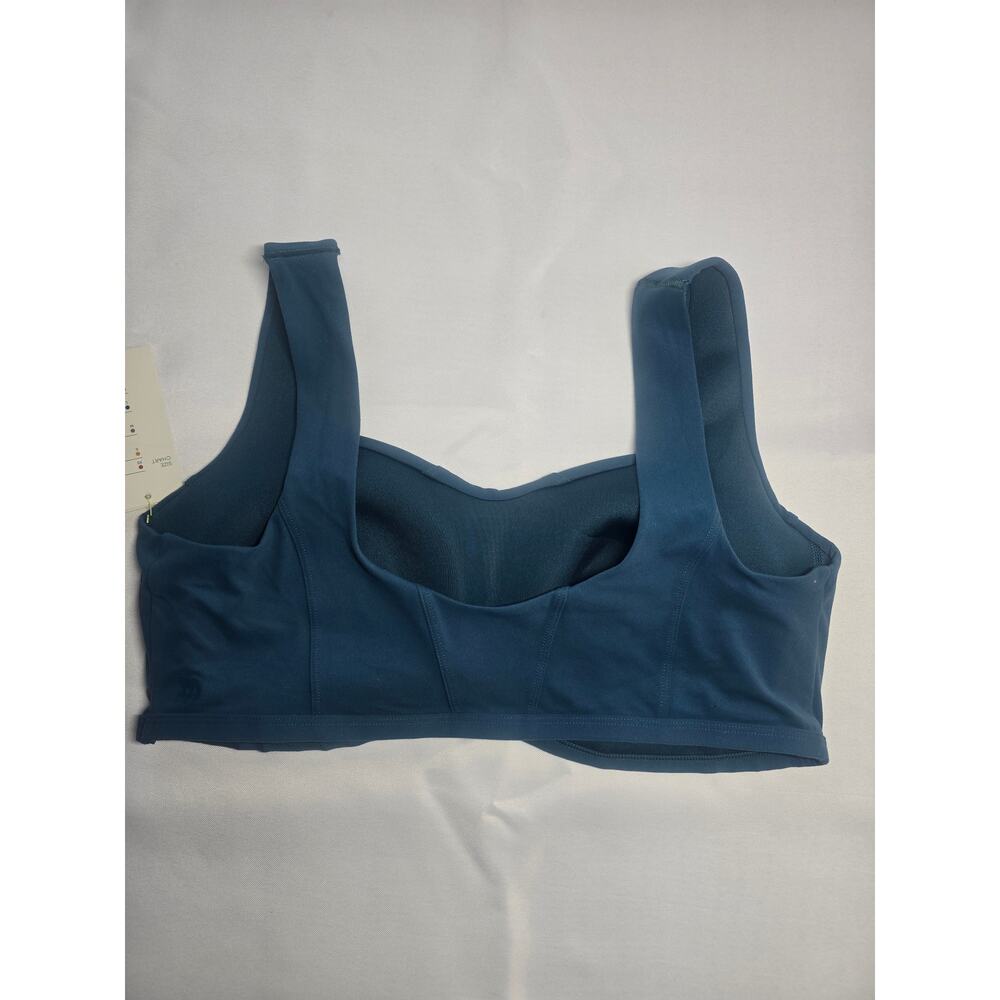 All in Motion Square Neck Medium Support Sports Bra Blue - Picture 2 of 3